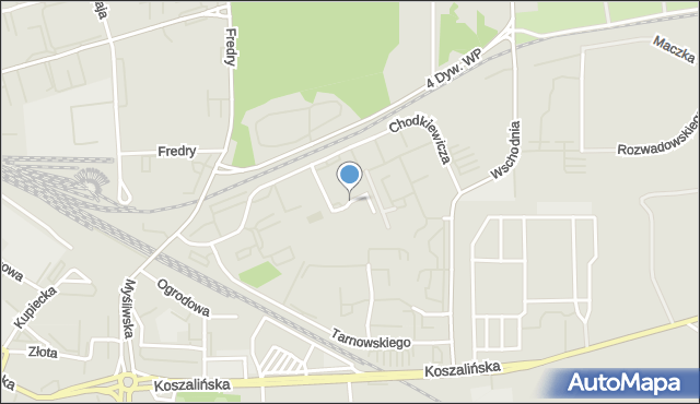 Kołobrzeg, Żółkiewskiego Stanisława, hetm., mapa Kołobrzegu