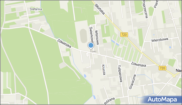 Nadarzyn powiat pruszkowski, Żółwińska, mapa Nadarzyn powiat pruszkowski