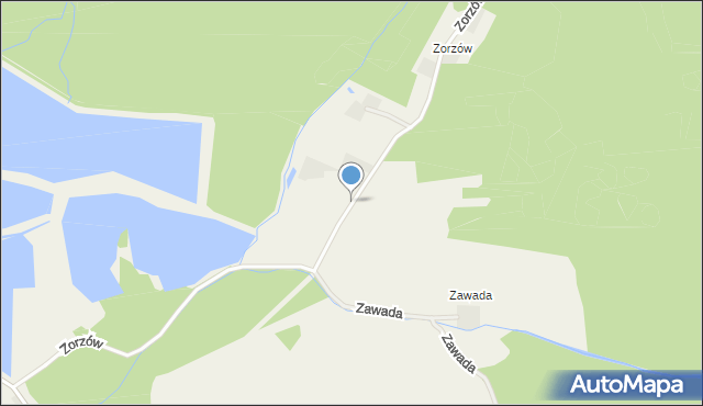 Pieczyska gmina Świerczów, Zorzów, mapa Pieczyska gmina Świerczów