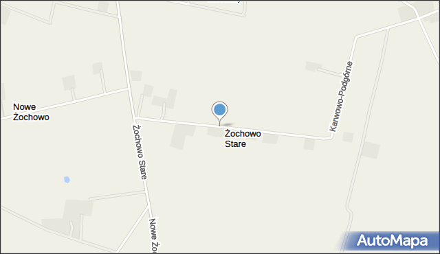 Żochowo Stare, Żochowo Stare, mapa Żochowo Stare