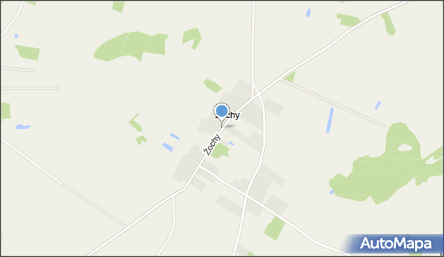 Żochy gmina Czerwin, Żochy, mapa Żochy gmina Czerwin