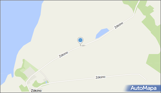 Żółcino, Żółcino, mapa Żółcino