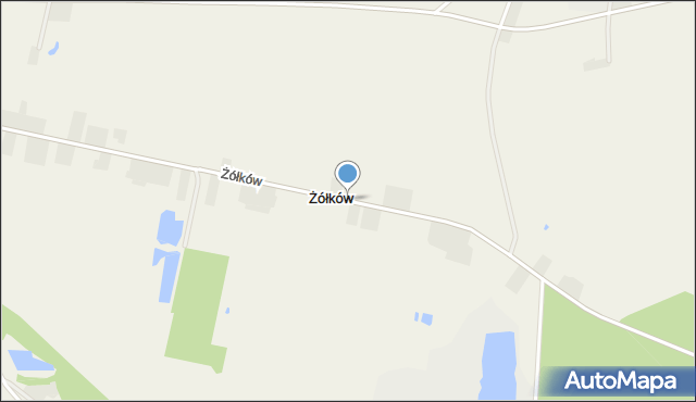 Żółków gmina Żerków, Żółków, mapa Żółków gmina Żerków