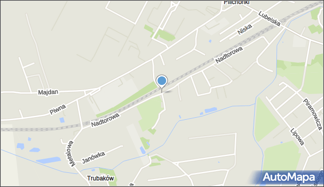 Chełm, Źródlana, mapa Chełma