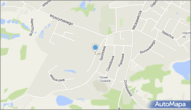 Trzemeszno powiat gnieźnieński, Źródełko, mapa Trzemeszno powiat gnieźnieński