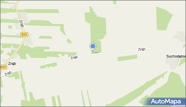 Zrąb, Zrąb, mapa Zrąb