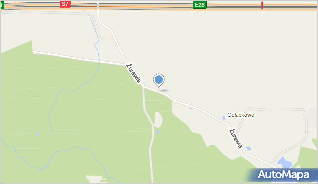 Bąkowo gmina Kolbudy, Żurawia, mapa Bąkowo gmina Kolbudy