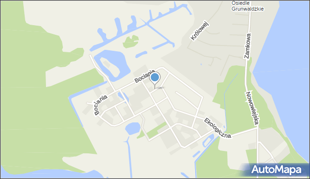 Chruściele gmina Ełk, Żurawia, mapa Chruściele gmina Ełk