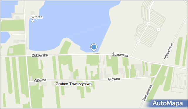 Długowizna, Żukowska, mapa Długowizna