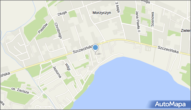 Morzyczyn gmina Kobylanka, Żurawia, mapa Morzyczyn gmina Kobylanka