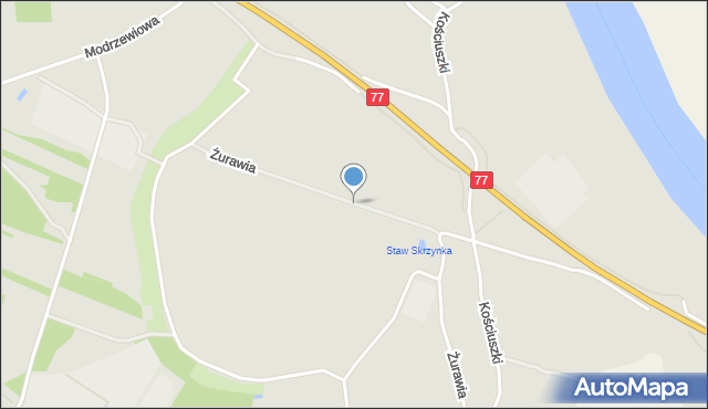 Nisko, Żurawia, mapa Nisko