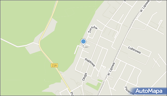 Reda, Zuchów, mapa Reda