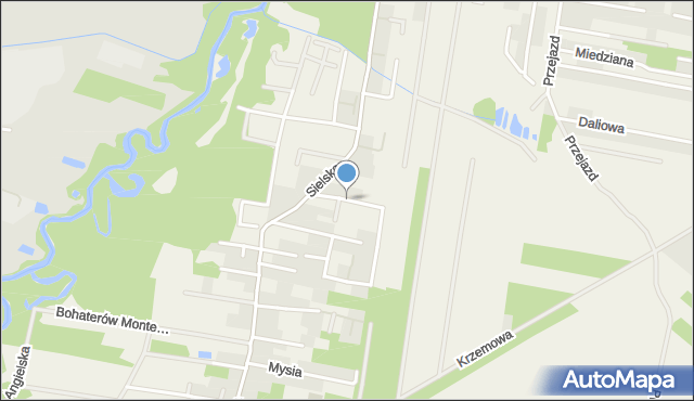 Siedliska gmina Piaseczno, Żubra, mapa Siedliska gmina Piaseczno