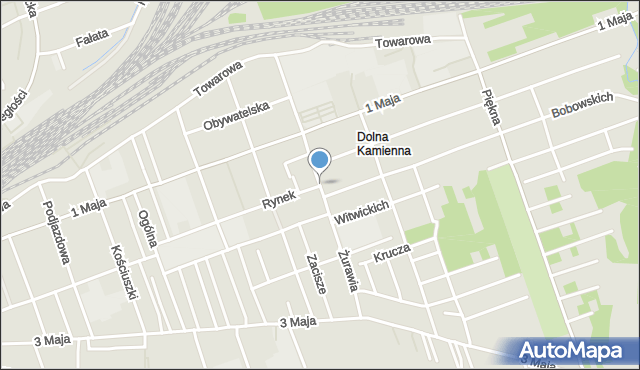 Skarżysko-Kamienna, Żurawia, mapa Skarżysko-Kamienna