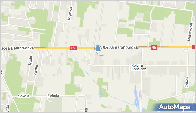 Sobolewo gmina Grabówka, Żubrów, mapa Sobolewo gmina Grabówka