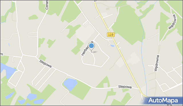 Szczecin, Żurawinowa, mapa Szczecina