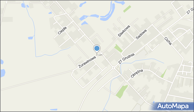 Tarnowo Podgórne, Żurawinowa, mapa Tarnowo Podgórne