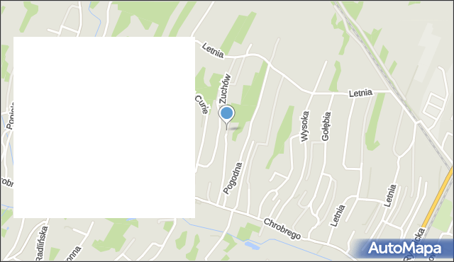 Wodzisław Śląski, Zuchów, mapa Wodzisławia Śląskiego