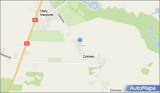 Żukowo gmina Naruszewo, Żukowo, mapa Żukowo gmina Naruszewo