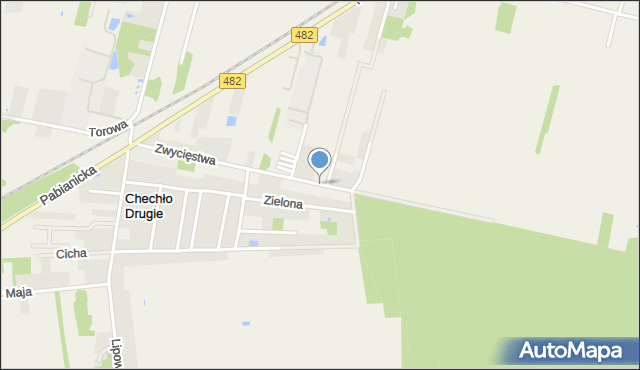 Chechło Pierwsze, Zwycięstwa, mapa Chechło Pierwsze