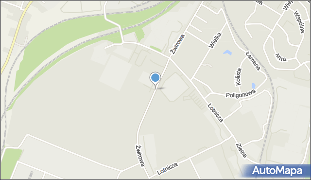 Kwidzyn, Żwirowa, mapa Kwidzyn