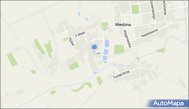 Miedzna, Zwycięstwa, mapa Miedzna