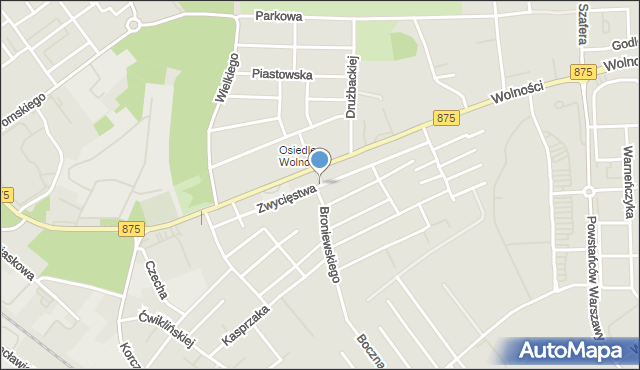 Mielec, Zwycięstwa, mapa Mielca