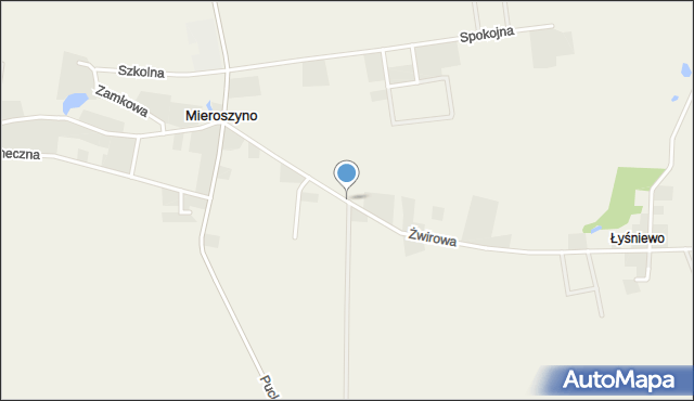 Mieroszyno, Żwirowa, mapa Mieroszyno
