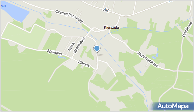 Poręba powiat zawierciański, Zwycięstwa, mapa Poręba powiat zawierciański