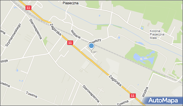 Tarnowskie Góry, Zwarta, mapa Tarnowskie Góry