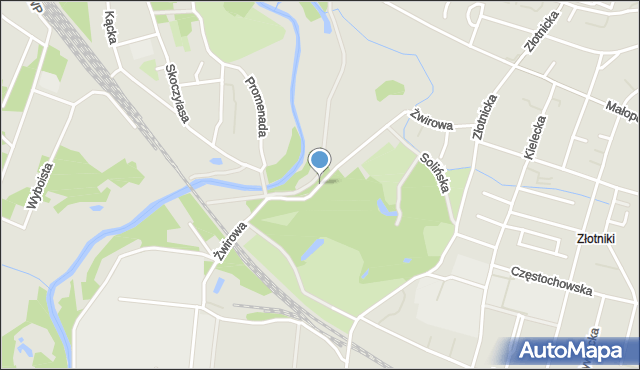 Wrocław, Żwirowa, mapa Wrocławia