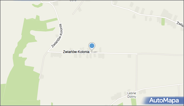 Zwiartów-Kolonia, Zwiartów-Kolonia, mapa Zwiartów-Kolonia