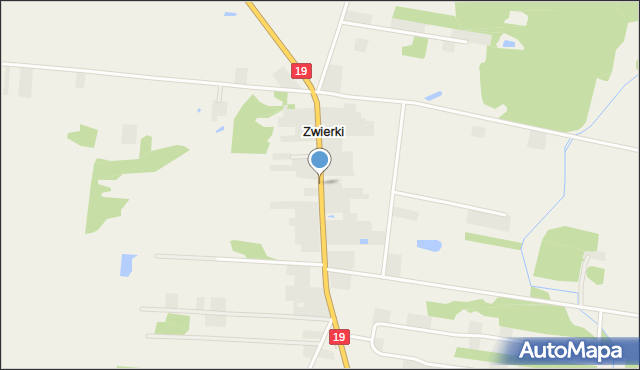 Zwierki, Zwierki, mapa Zwierki