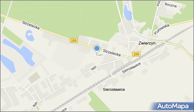 Zwierzyn powiat strzelecko-drezdenecki, Zwierzyn, mapa Zwierzyn powiat strzelecko-drezdenecki