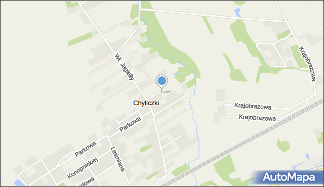 Chylice gmina Jaktorów, Zygmunta Augusta, mapa Chylice gmina Jaktorów
