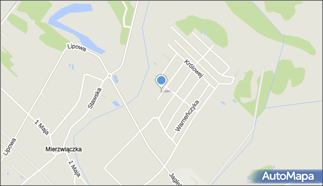 Dęblin, Zygmunta I Starego, mapa Dęblin