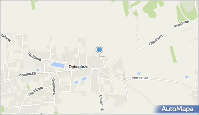 Dębogórze, Żytnia, mapa Dębogórze