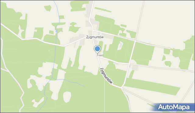 Gertrudów, Zygmuntów, mapa Gertrudów