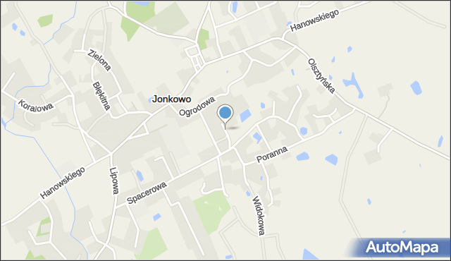 Jonkowo, Żytnia, mapa Jonkowo