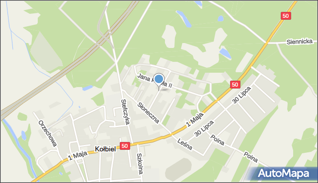 Kołbiel, Zygmunta I Starego, mapa Kołbiel