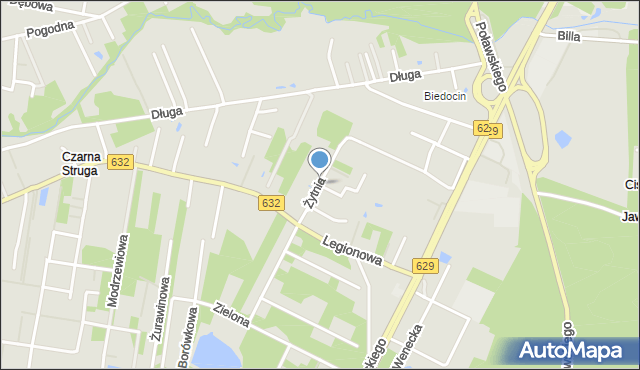 Marki powiat wołomiński, Żytnia, mapa Marki powiat wołomiński