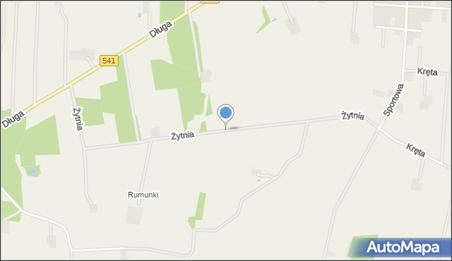 Mochowo-Parcele, Żytnia, mapa Mochowo-Parcele