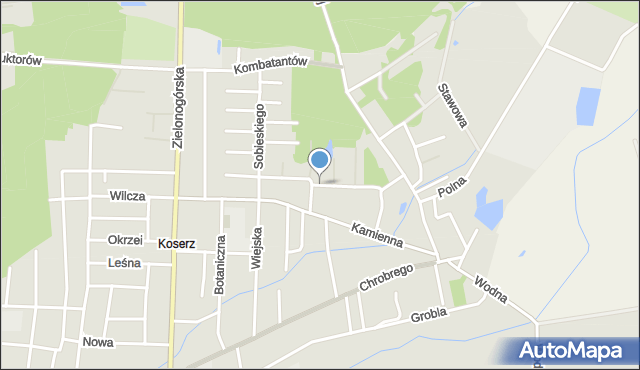 Nowa Sól, Zygmunta I Starego, mapa Nowa Sól