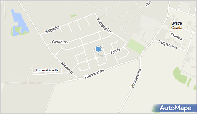Oleśnica, Żytnia, mapa Oleśnica