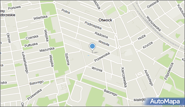 Otwock, Zygmunta, mapa Otwock