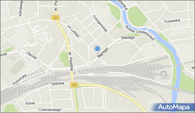 Piła, Zygmunta I Starego, mapa Piły