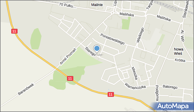 Pleszew, Zygmunta I Starego, mapa Pleszew