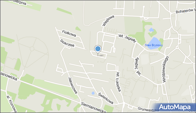 Siemianowice Śląskie, Zygmunta I Starego, mapa Siemianowice Śląskie