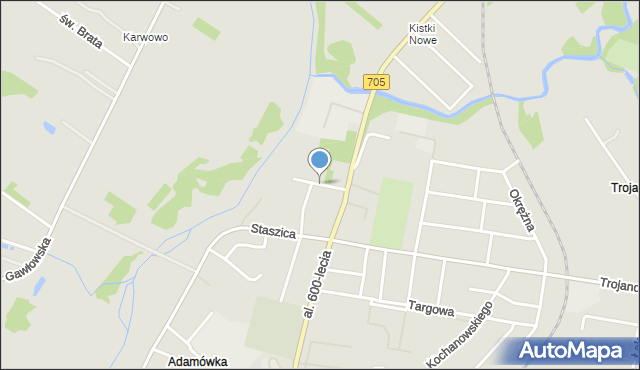 Sochaczew, Zygmunta I Starego, mapa Sochaczew