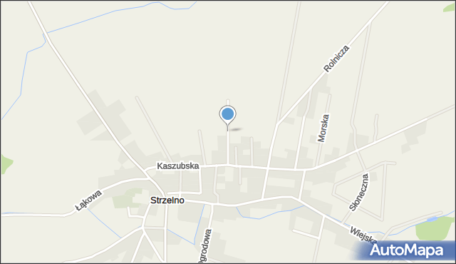 Strzelno gmina Puck, Żytnia, mapa Strzelno gmina Puck